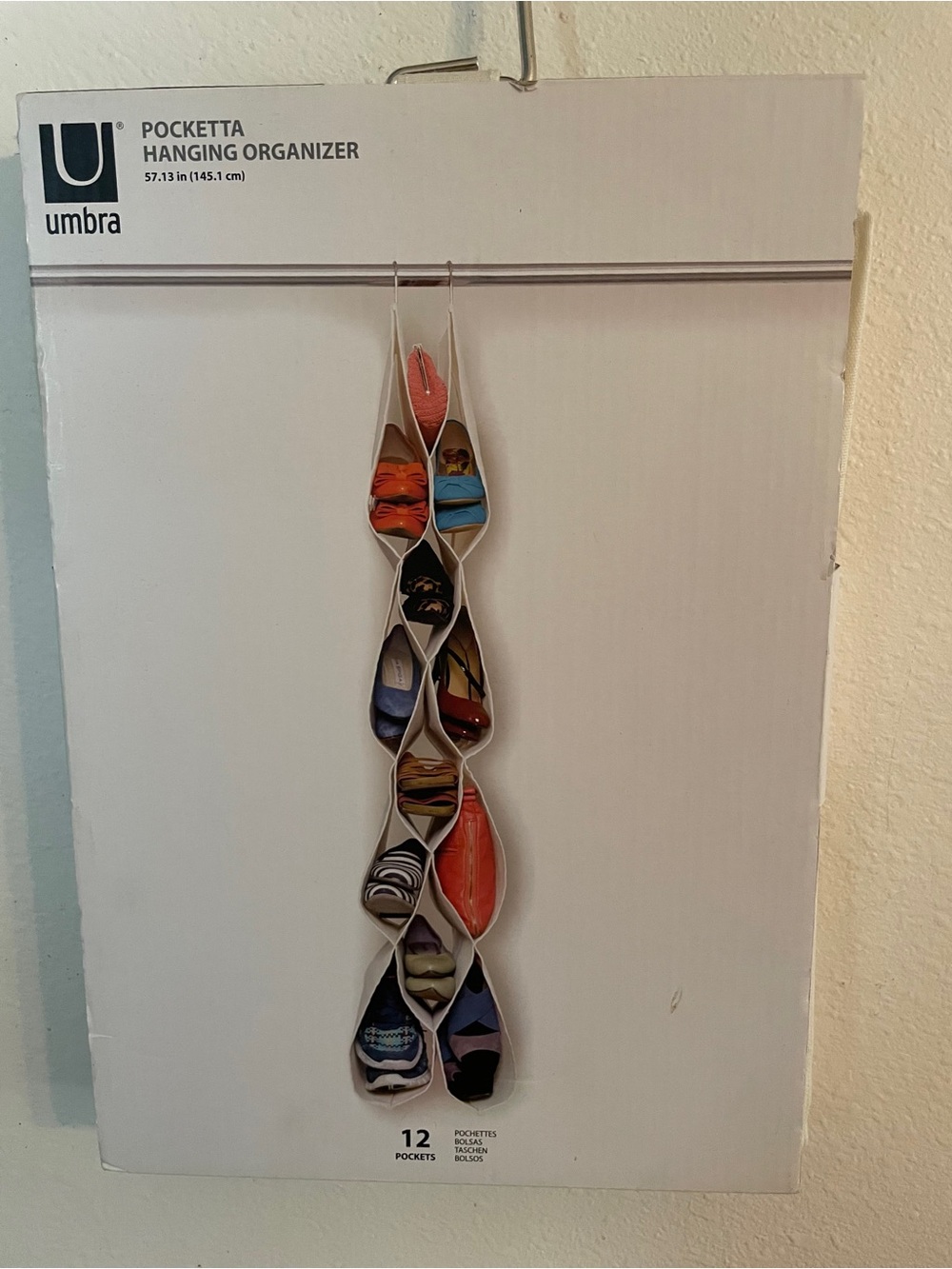 Umbra Pocketta Hanging Organizer White